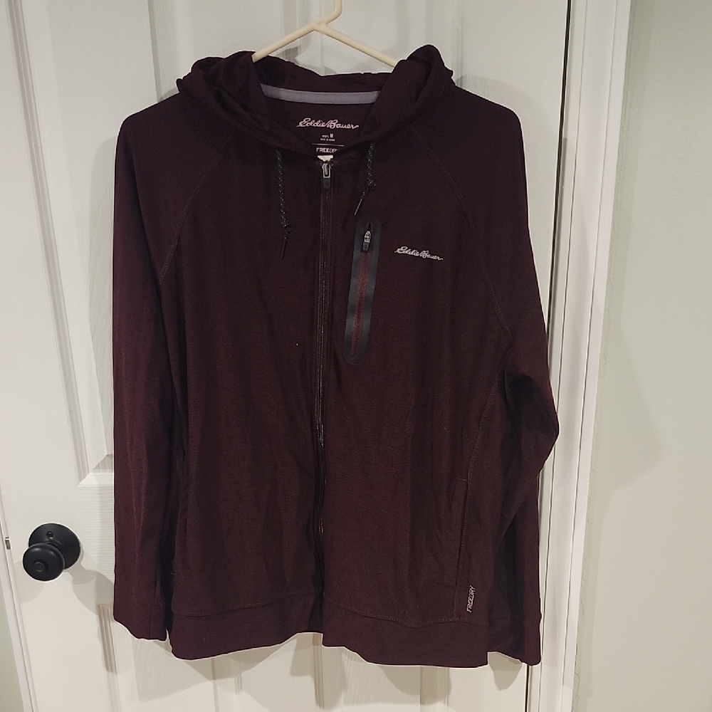 Eddie Bauer Burgundy Hooded Jacket